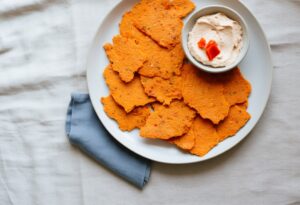 Paprikakreekerid kalkunipasteediga